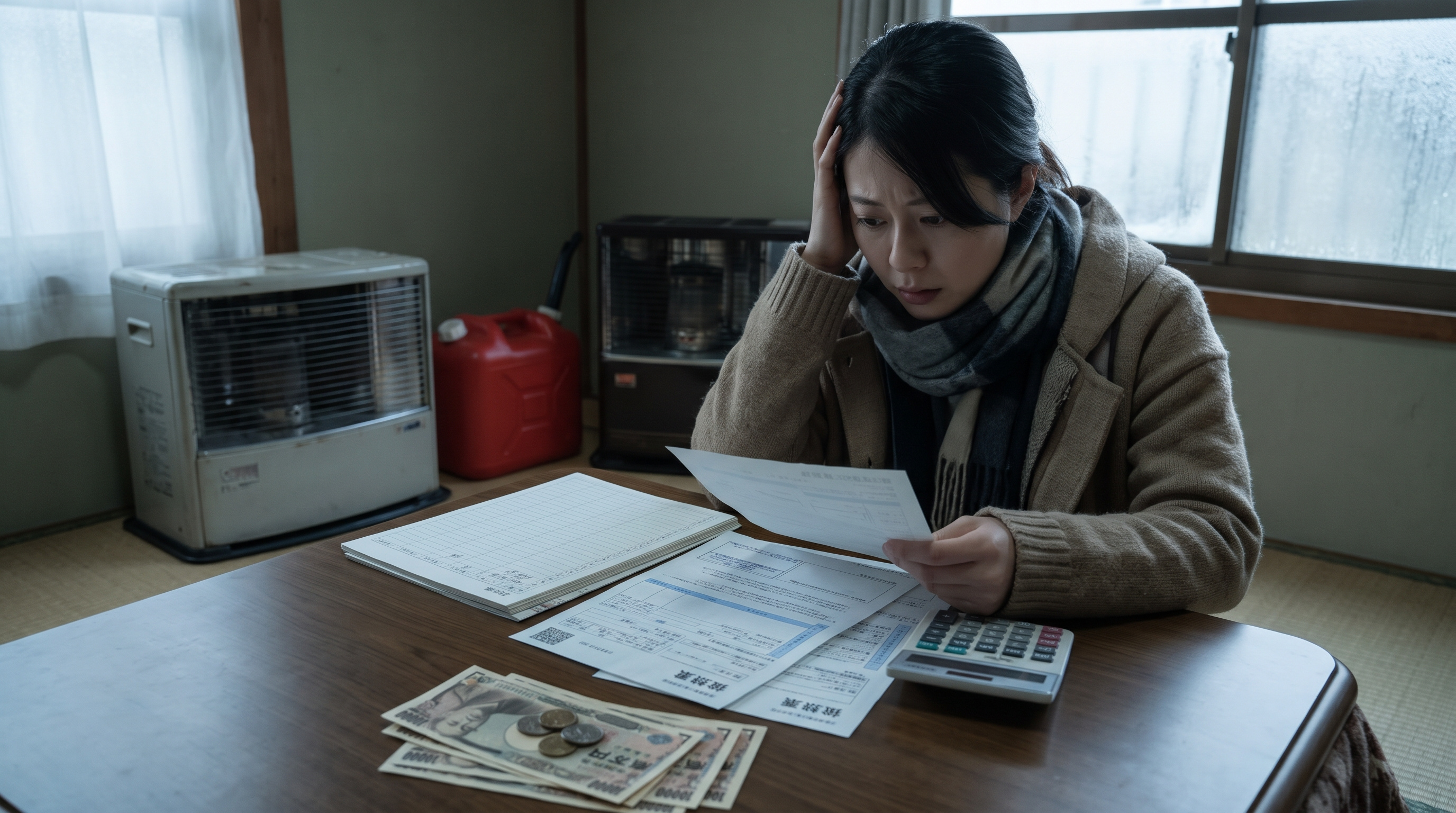 光熱費高騰に悩む様子