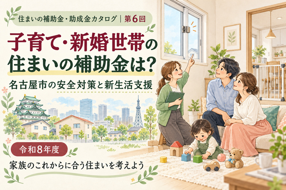 名古屋市の子育て・新婚世帯向け補助金は？住まいの安全対策と結婚新生活支援【2026年度】の画像