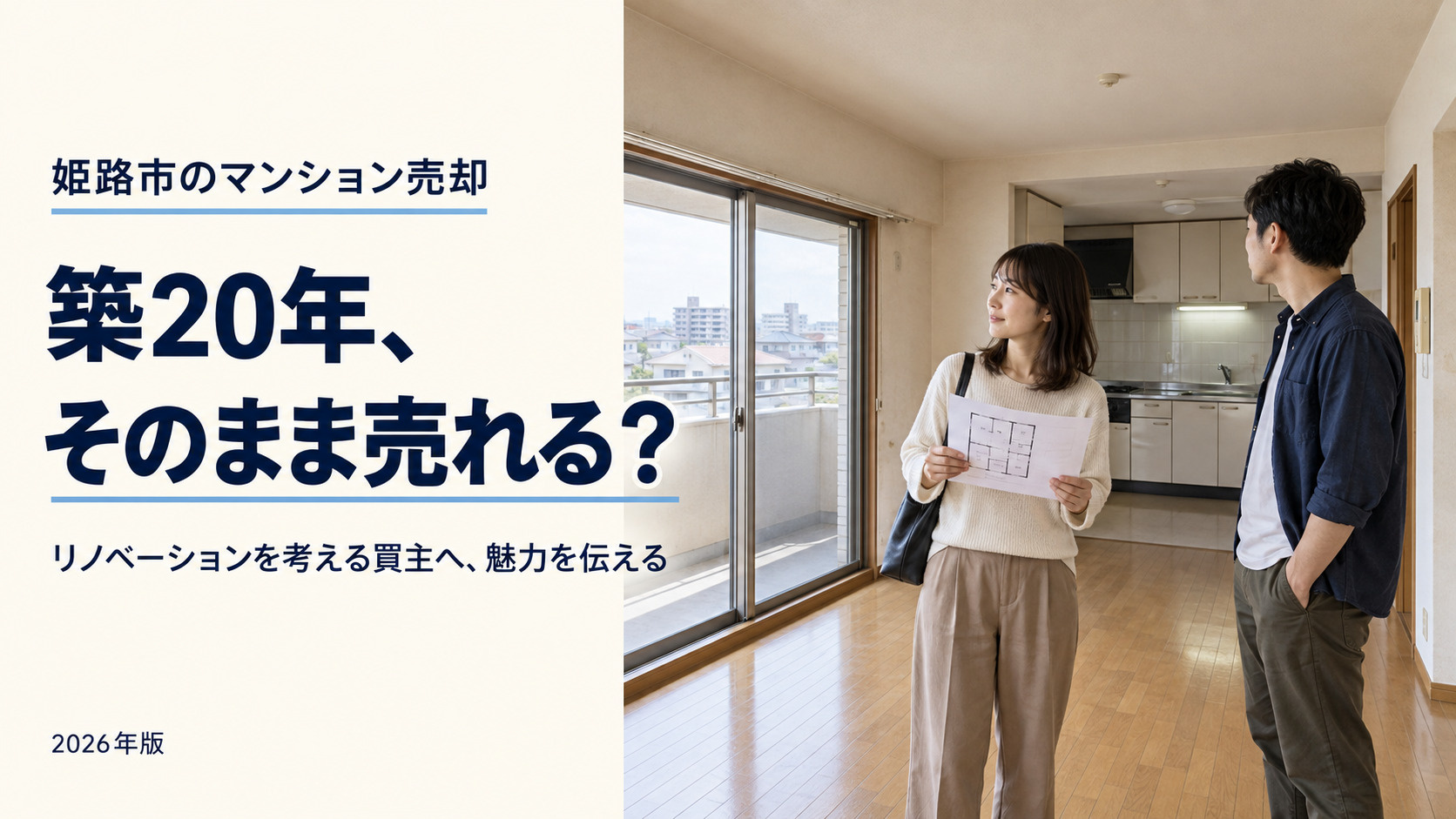 姫路市の築20年マンション売却【2026年最新】｜リノベーション需要を狙った売り方の画像