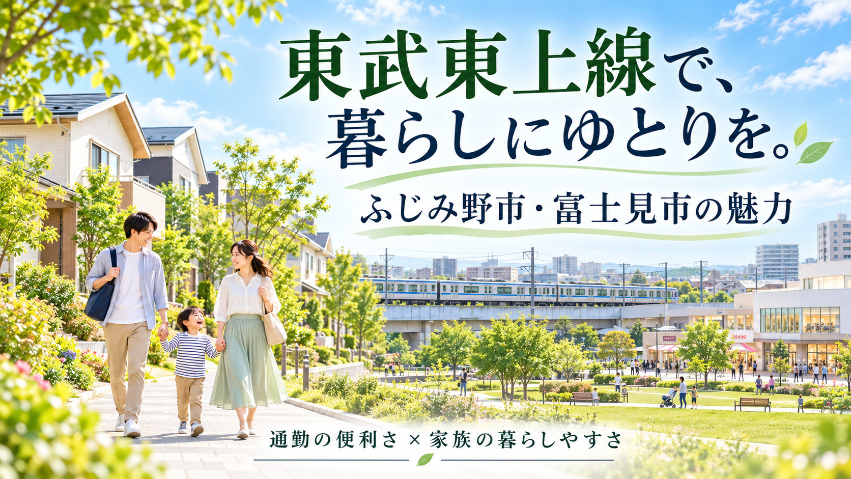 東武東上線はなぜ人気?ふじみ野市・富士見市でかなえる、便利でゆとりある暮らしの画像