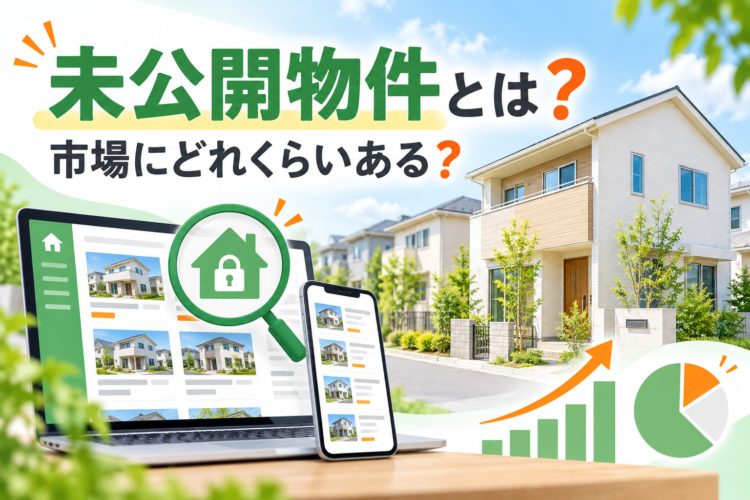 未公開物件とは？市場にどれくらい存在する？ 新築戸建ての未公開物件とインターネット掲載の実態の画像