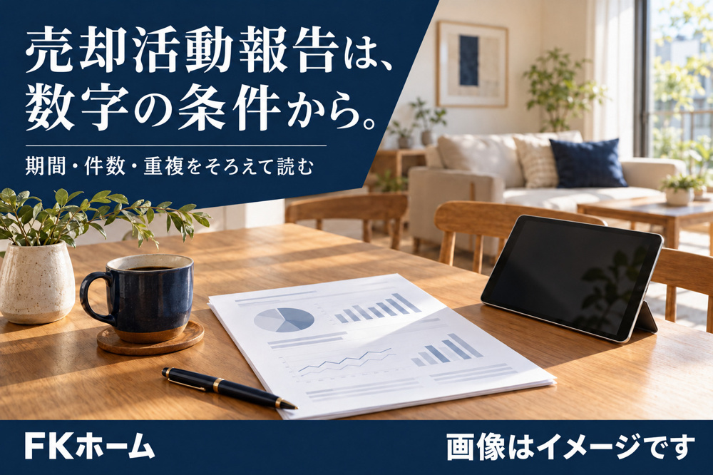売却活動報告の数字はどう読む？閲覧・問合せ・内見を同じ条件で比べるの画像