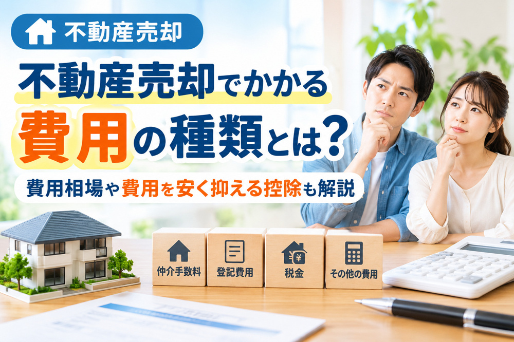 不動産売却でかかる費用の種類とは？費用相場や費用を安く抑える控除も解説の画像
