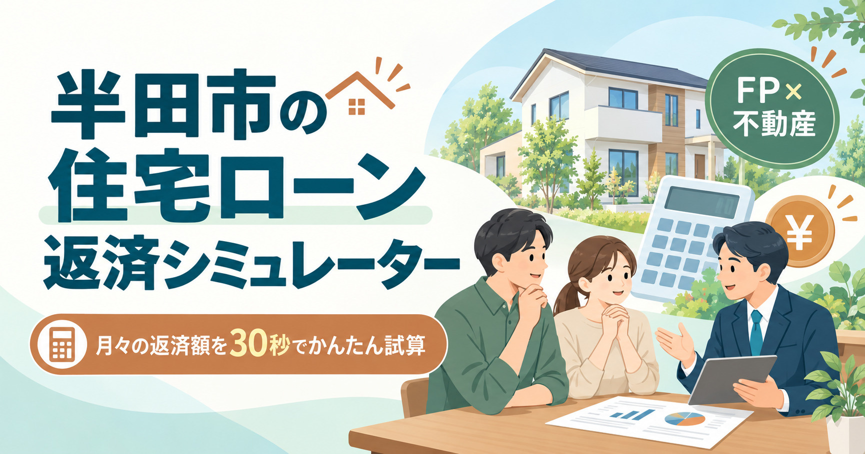 半田市の住宅ローン返済シミュレーター|FP×不動産の福島組の画像
