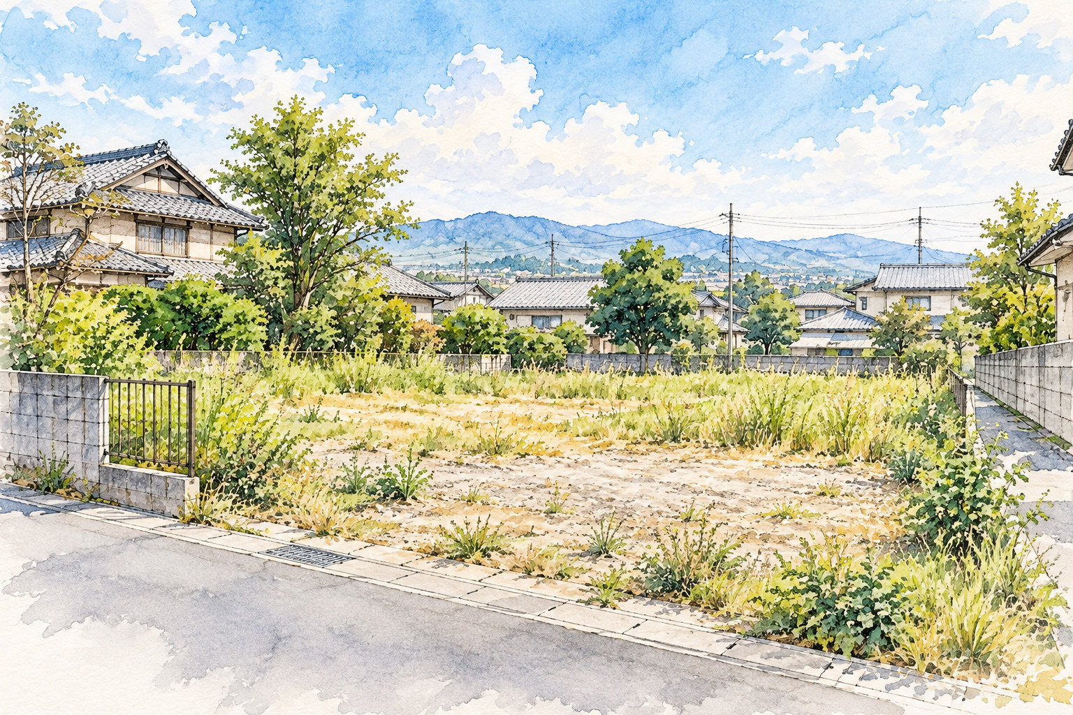 相続した土地の将来や売却を考えるイメージ