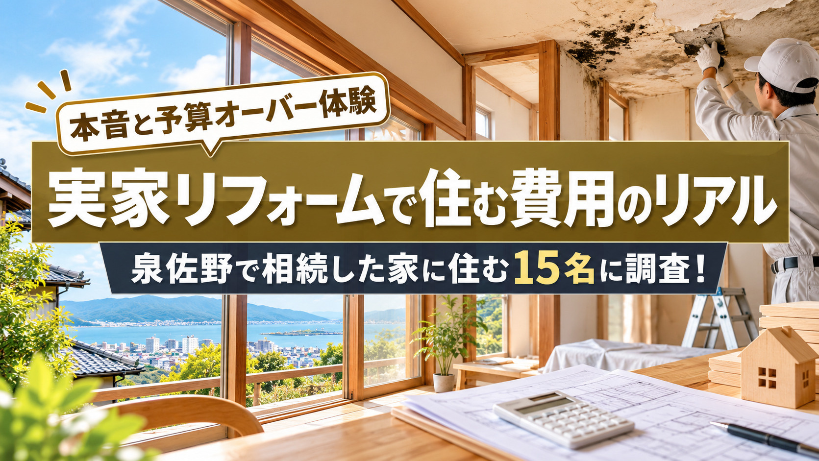 実家リフォームで住む費用のリアル｜泉佐野で相続した家に住む15名の本音と予算オーバー体験