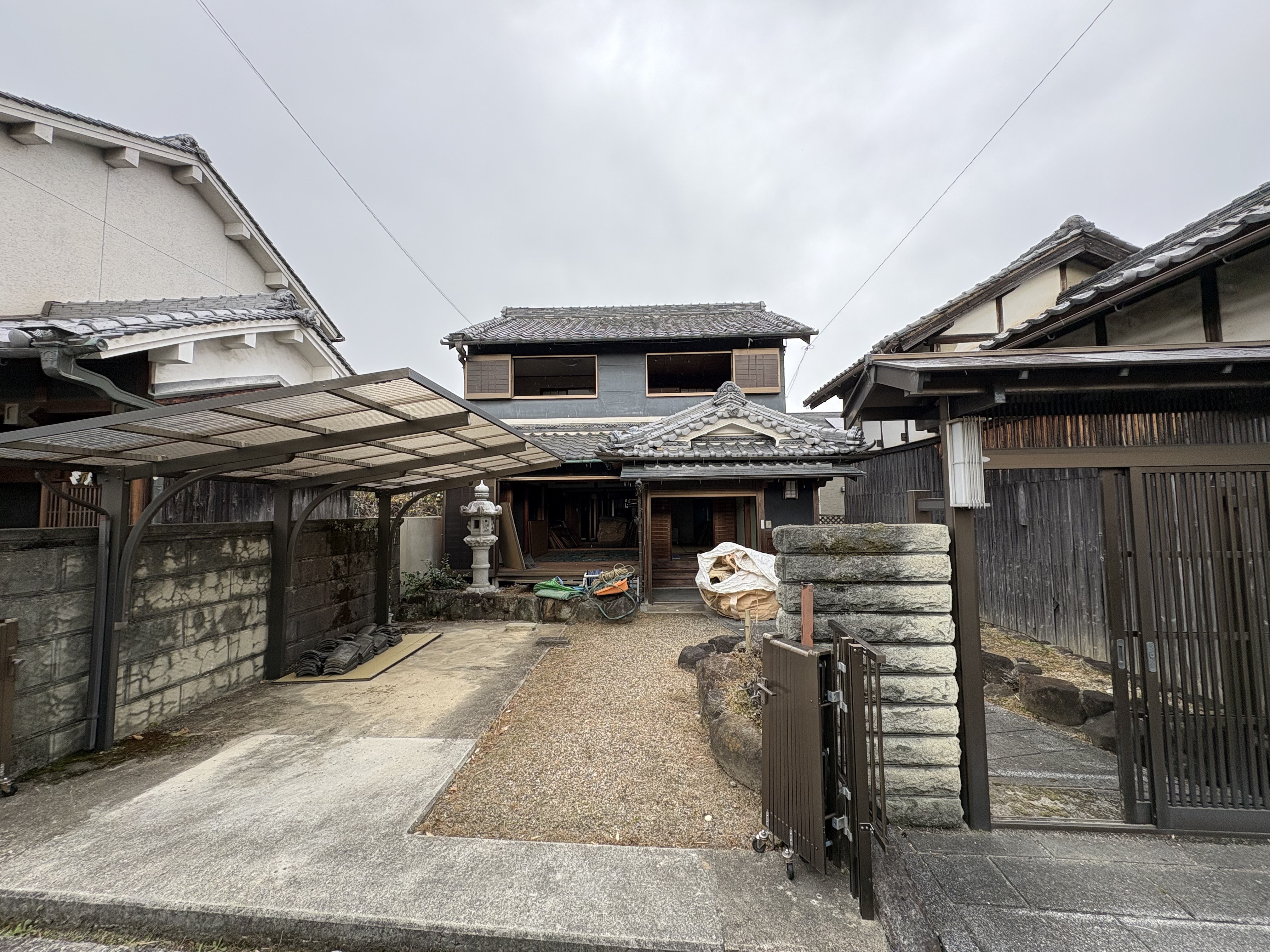 葛城市北道穂で古家付き土地を買取 解体・越境・地積更正登記まで対応の画像