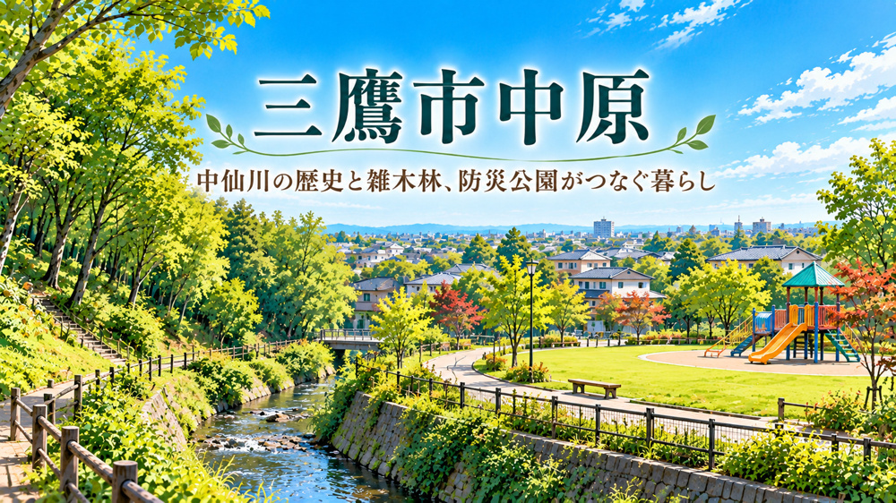 三鷹市中原｜中仙川の歴史と雑木林、防災公園がつなぐ暮らしの画像
