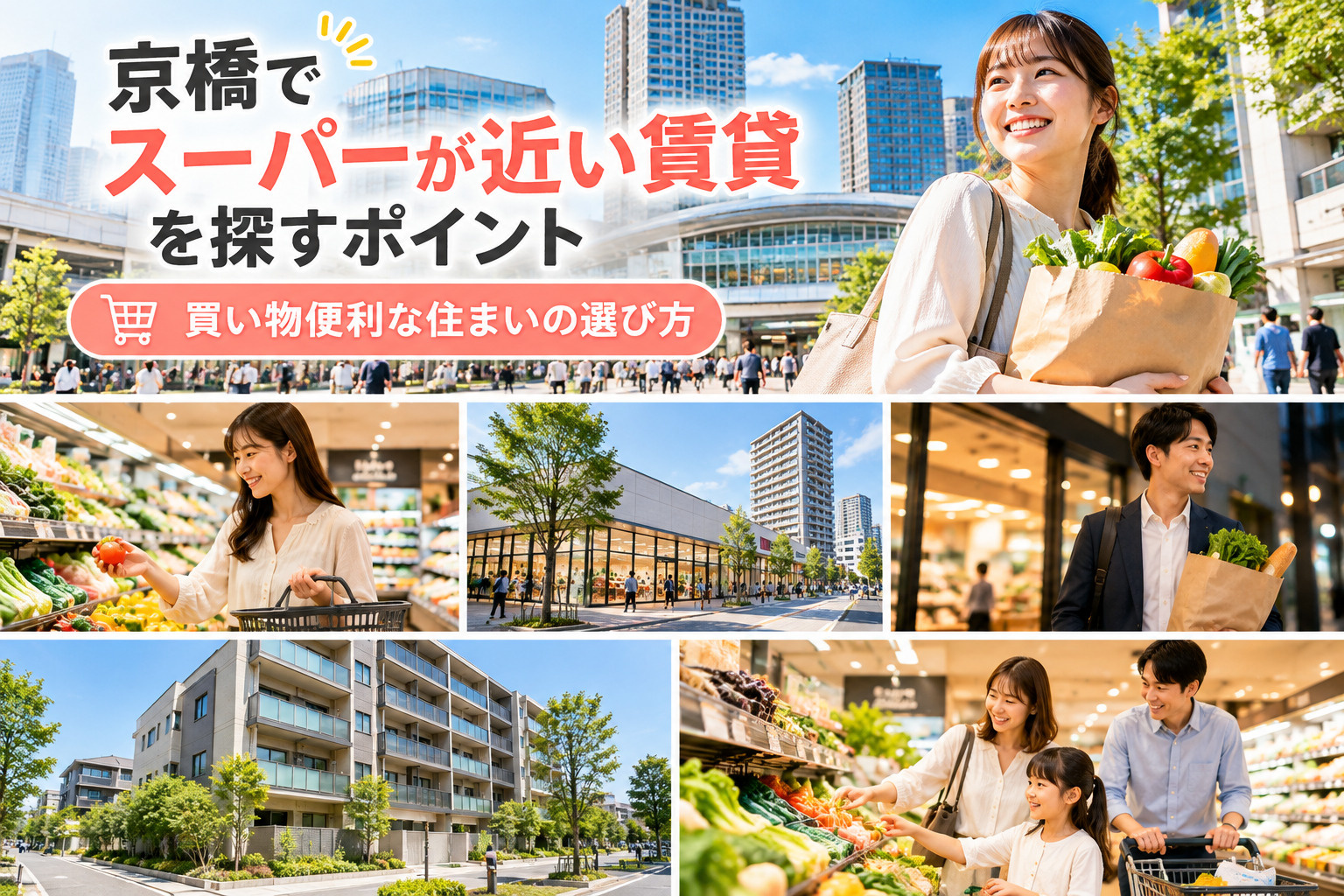 【2026年版】京橋でスーパーが近い賃貸の探し方|買い物便利なエリア・物件選びのコツの画像