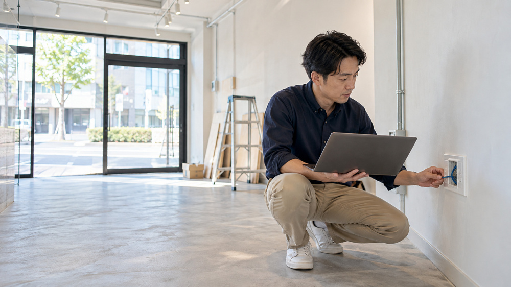 店舗・テナントに光回線は引ける？インターネット工事・貸主の承諾・開業前の確認点の画像
