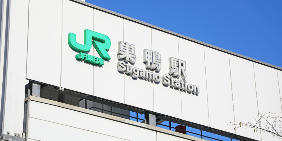 巣鴨駅のホームと電車