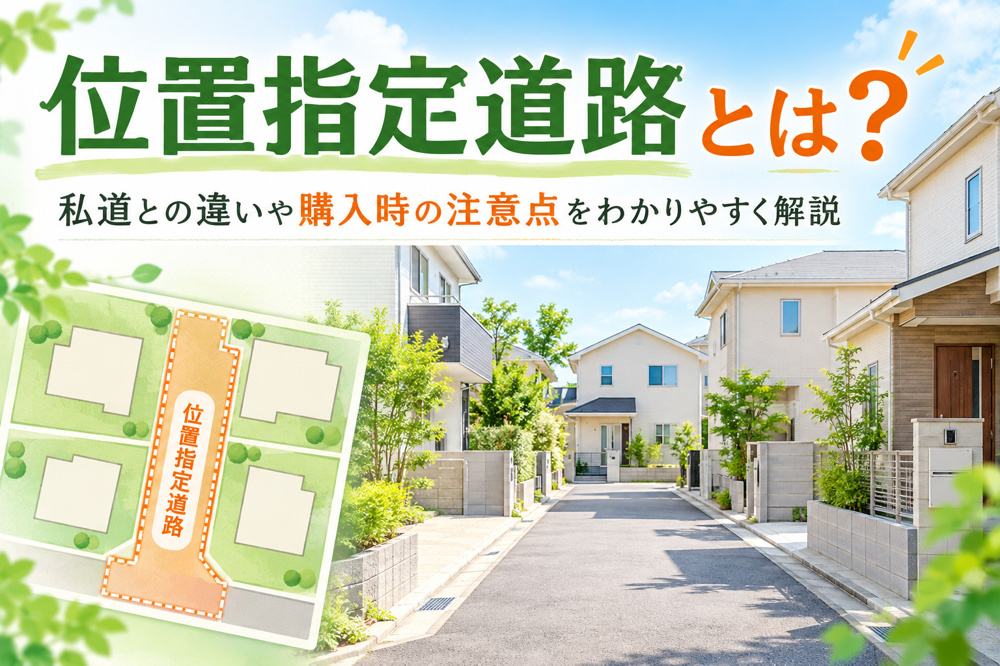 位置指定道路とは？私道との違いや購入時の注意点をわかりやすく解説の画像