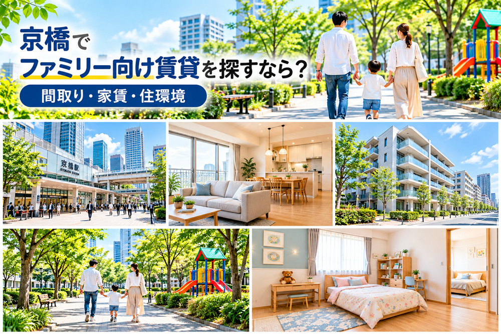 【2026年版】京橋でファミリー向け賃貸を探すなら？間取り・家賃相場・住みやすさを解説の画像