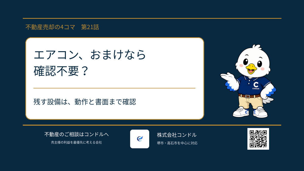 エアコン、おまけなら確認不要?売却前に決めたい設備の残し方と引継ぎの画像