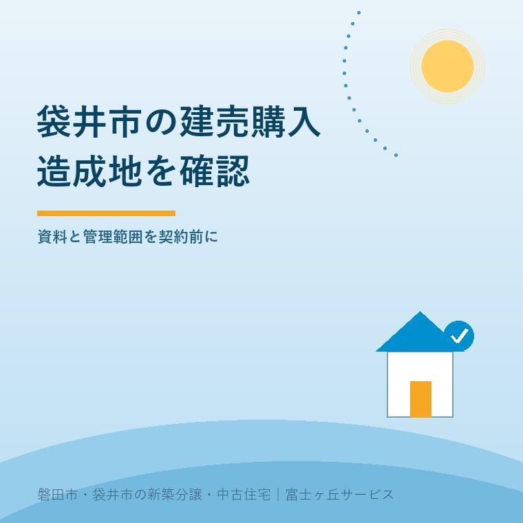 袋井市で建売住宅を買う前に造成地を確認する