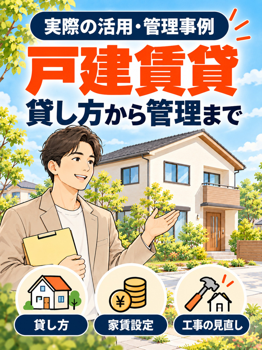 戸建賃貸の活用・管理事例。貸し方から契約後の管理まで