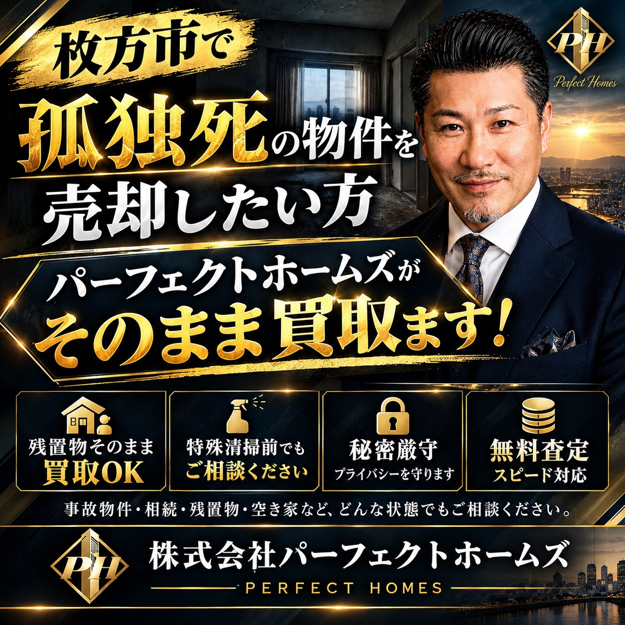 枚方市で孤独死の物件を売却したい方へ！相続人の不安を解消し安心して手放す方法の画像
