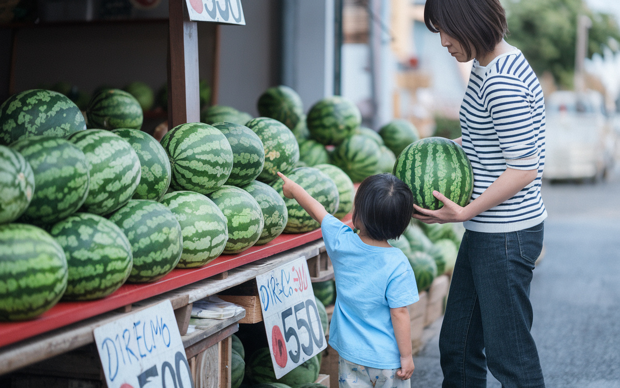富里市のすいか直売所はどこがおすすめ？地元で味わう旬の楽しみ方を解説の画像