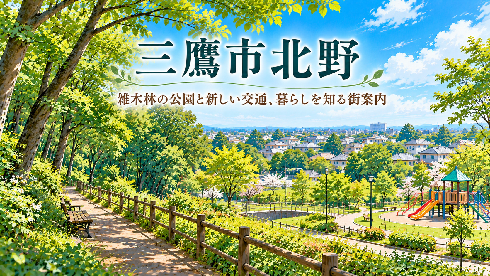 三鷹市北野｜雑木林の公園と新しい交通、暮らしを知る街案内の画像