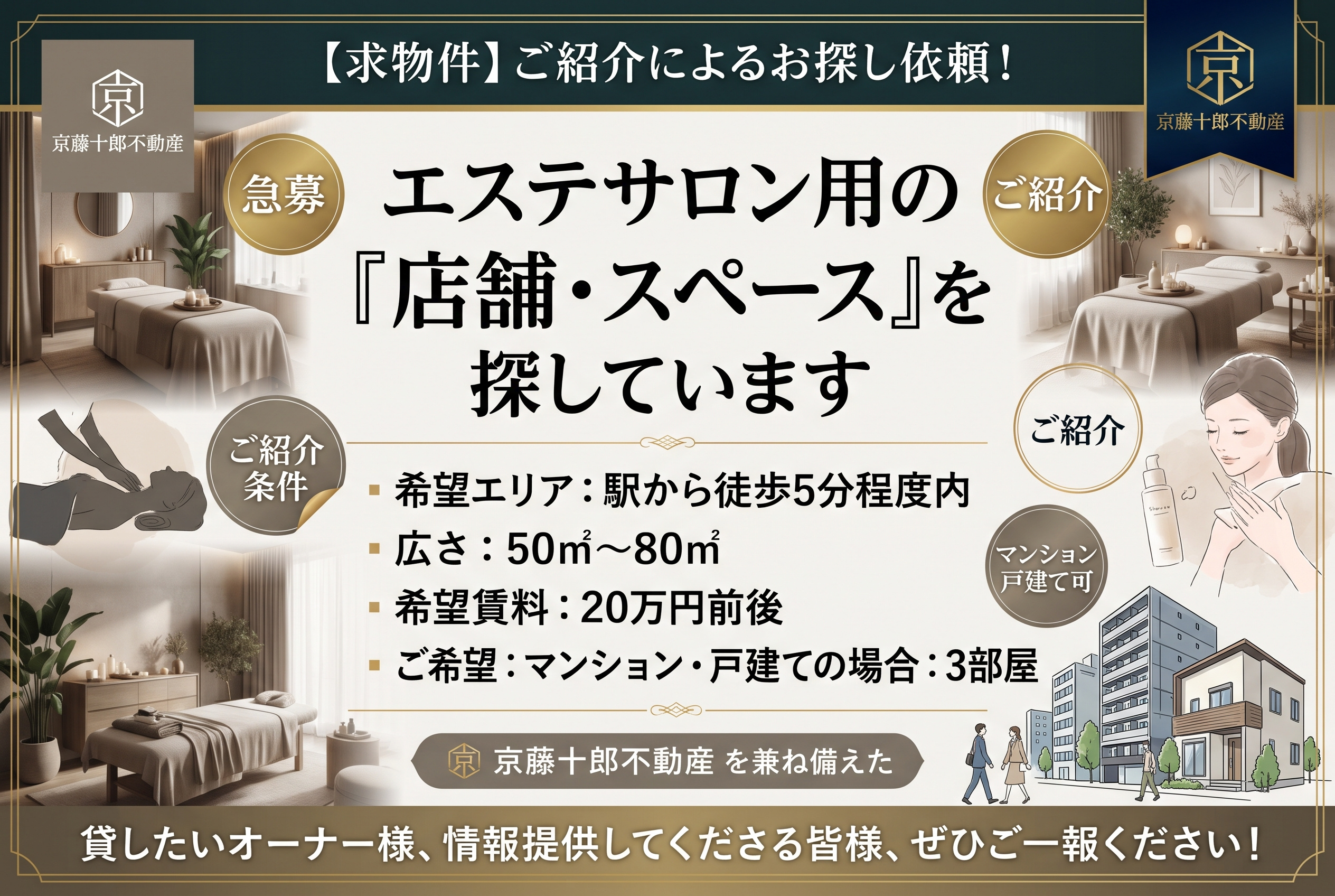 【求!】サロン用駅チカ店舗の画像