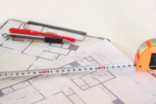 建築条件付き土地の設計図