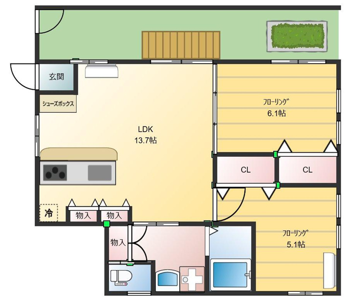 ラフィネ小平　間取り図