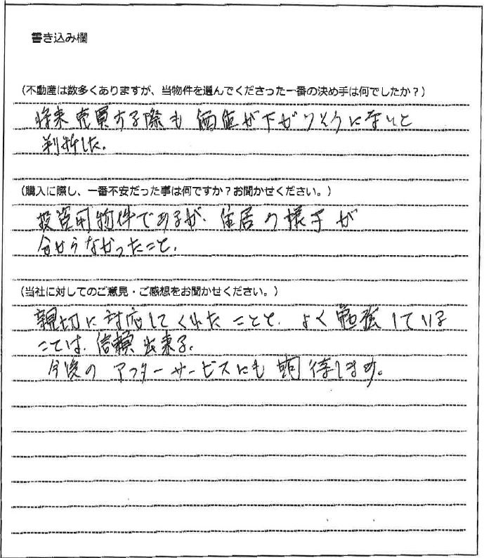 常山 剛史様(仮名)【購入】の画像