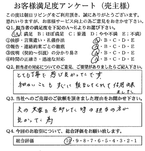 物件をご売却いただきましたK.T様の画像