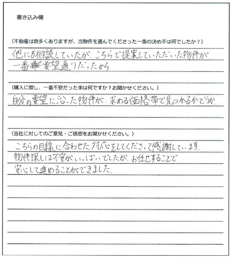 井尾 健二様(仮名)【購入】の画像