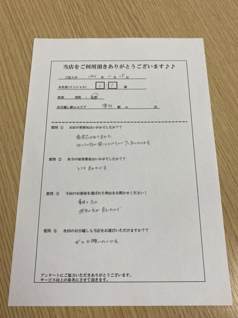 C・T様　博多駅へお引越し♪♪の画像
