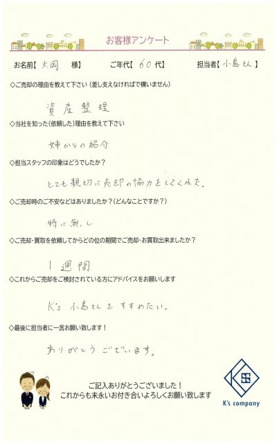 【ご売却】大岡　様の画像