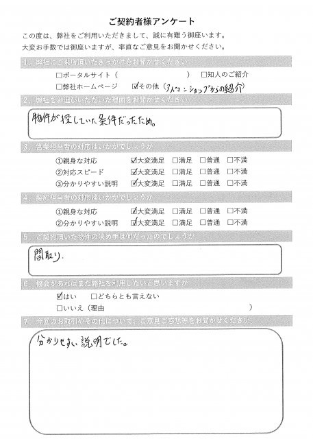 賃貸ご契約者様の画像