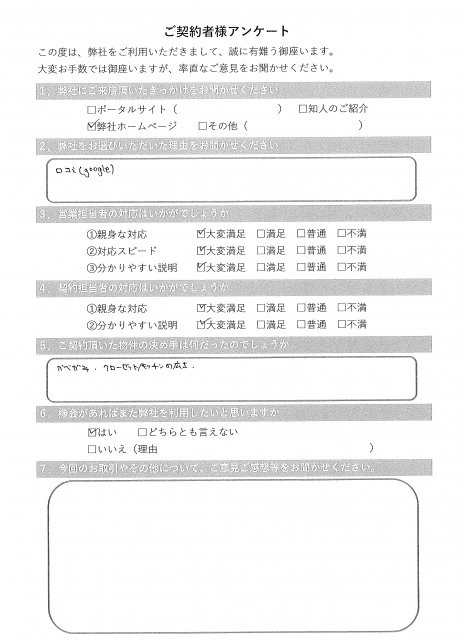賃貸ご契約者様の画像