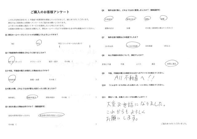 購入されたW様の画像