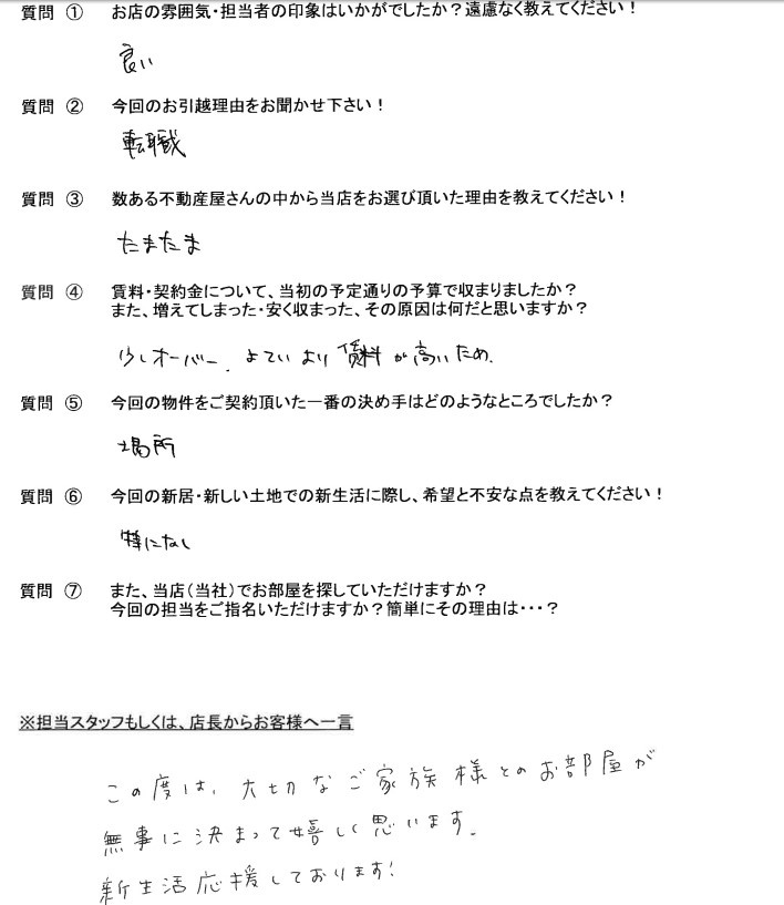 レインボーホーム松戸店　　　　N・S様 23歳 男性の画像