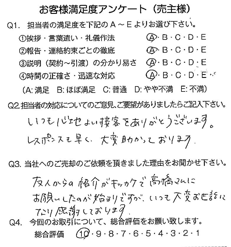 物件をご売却頂きました：T.Y様の画像