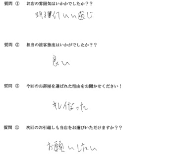 D・Y様　南区へお引越し♪♪の画像
