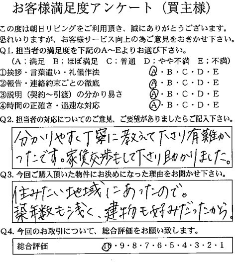 物件をご購入頂きました：T.H様の画像