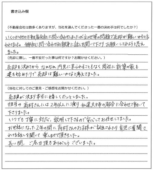 岩村　登様（仮名）【売却】の画像