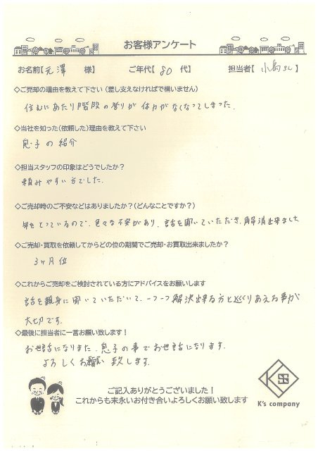 【ご売却】　元澤様の画像