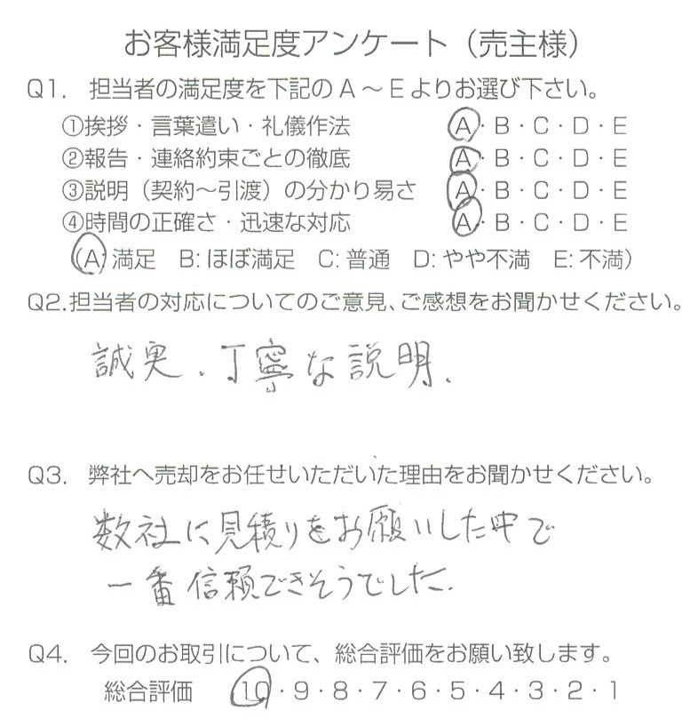 物件をご売却頂きました：A.N様の画像