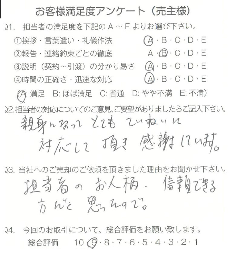 物件をご売却頂きました：E.I様の画像
