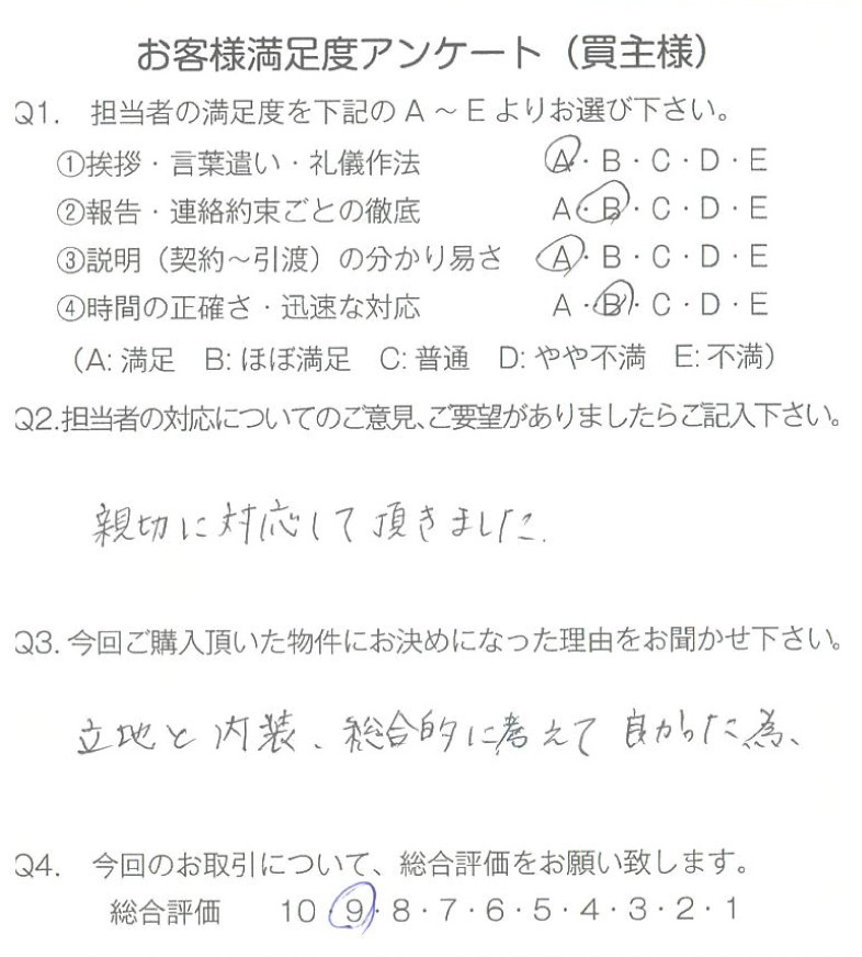 物件をご購入頂きました：N.T様 の画像