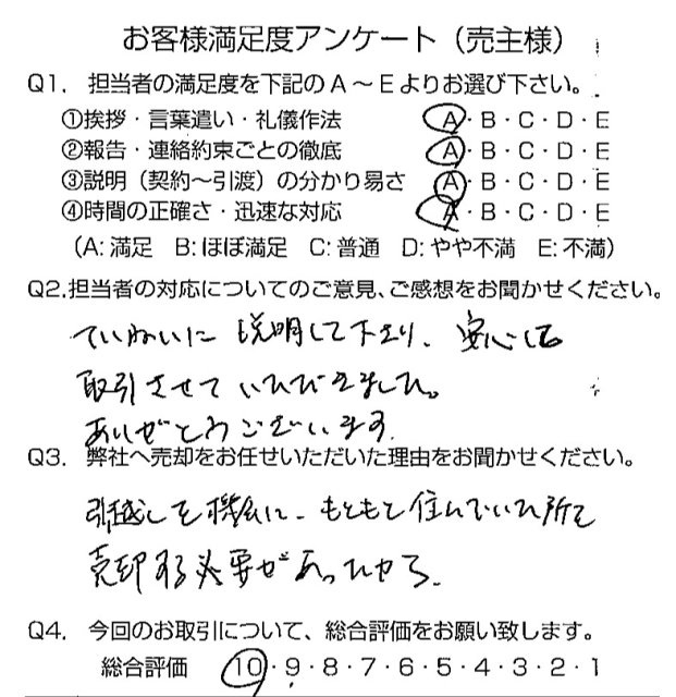 物件をご売却頂きました：S.K様の画像