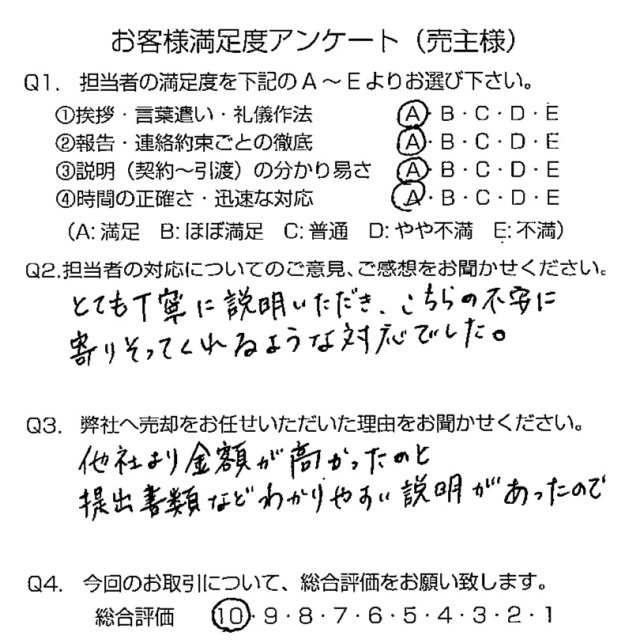 物件をご売却頂きました：H.M様の画像