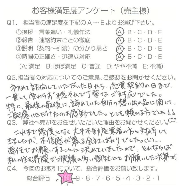 物件をご売却頂きました：K.M様の画像