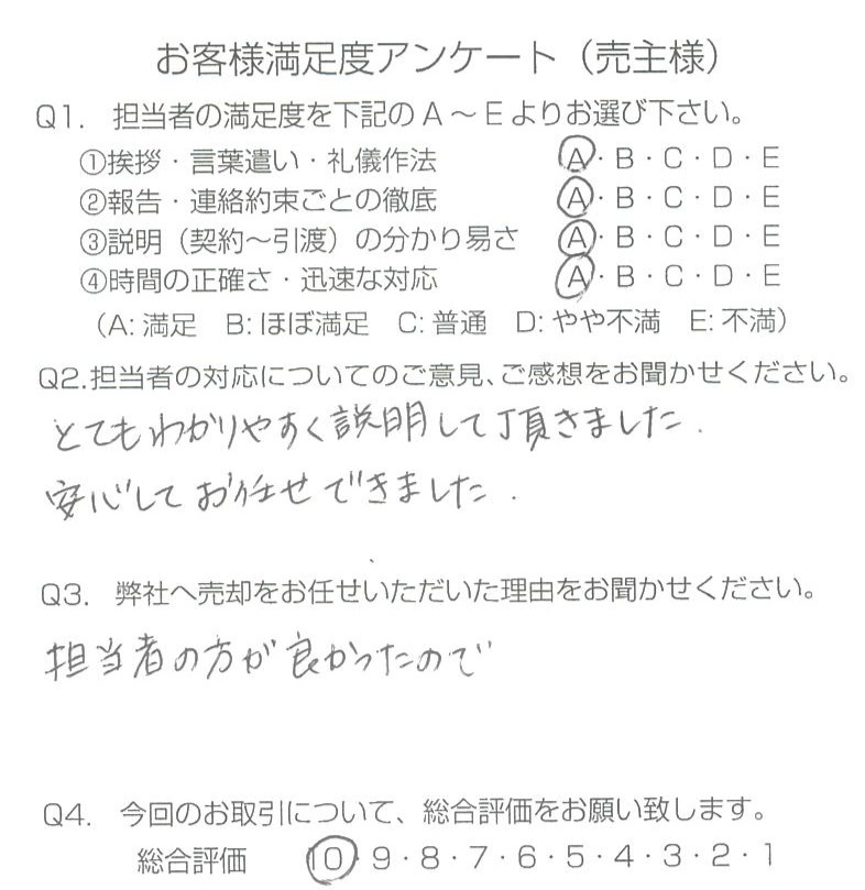 物件をご売却頂きました：Y.A様の画像