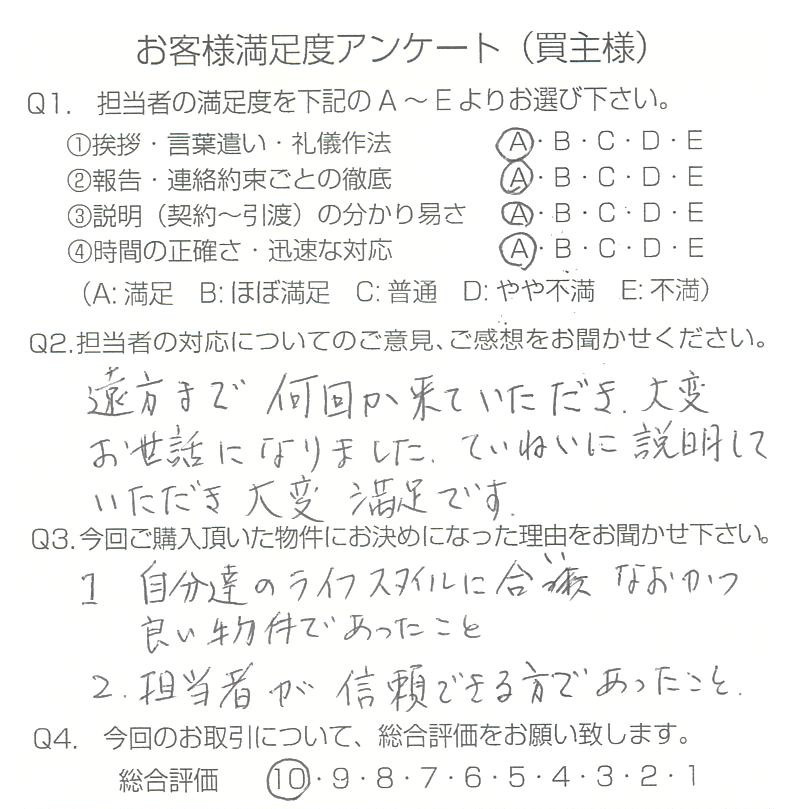 物件をご購入頂きました：N.S様 の画像