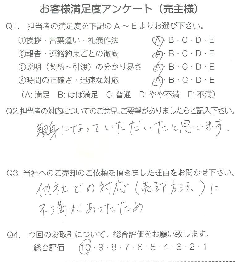 物件をご売却頂きました：Y.S様の画像