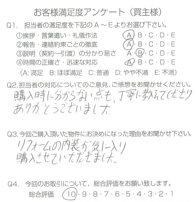 物件をご購入頂きました：Y.K様の画像